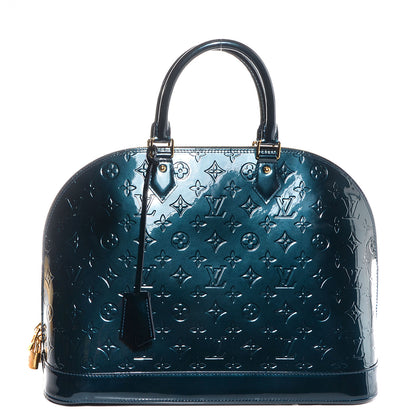 Louis Vuitton Vernis Alma GM Blue Nuit 1 of 7