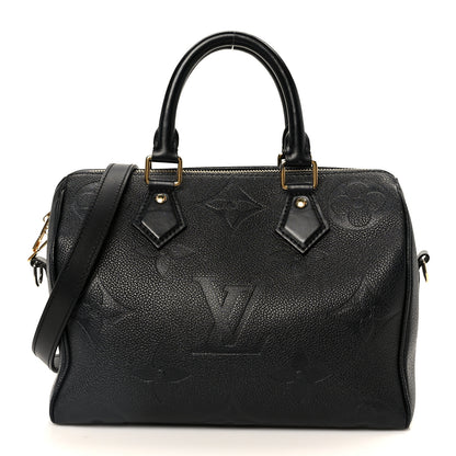 Louis Vuitton Empreinte Monogram Giant Speedy Bandouliere 25 Black 1 of 10