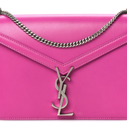Saint Laurent Smooth Calfskin Monogram Cassandra Clasp Bag Electric Fuchsia 9 of 12