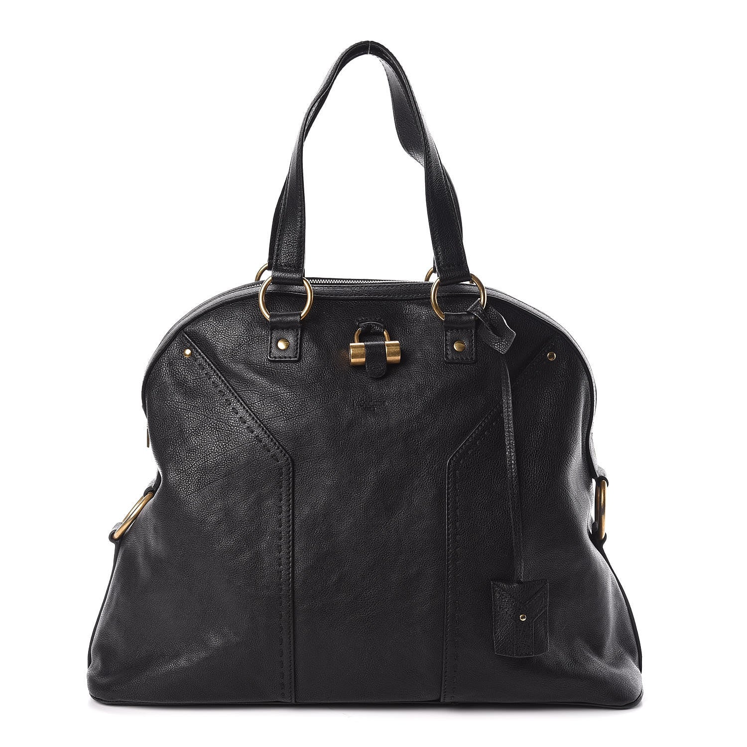 Saint Laurent Calfskin Oversized Muse Black 1 of 9
