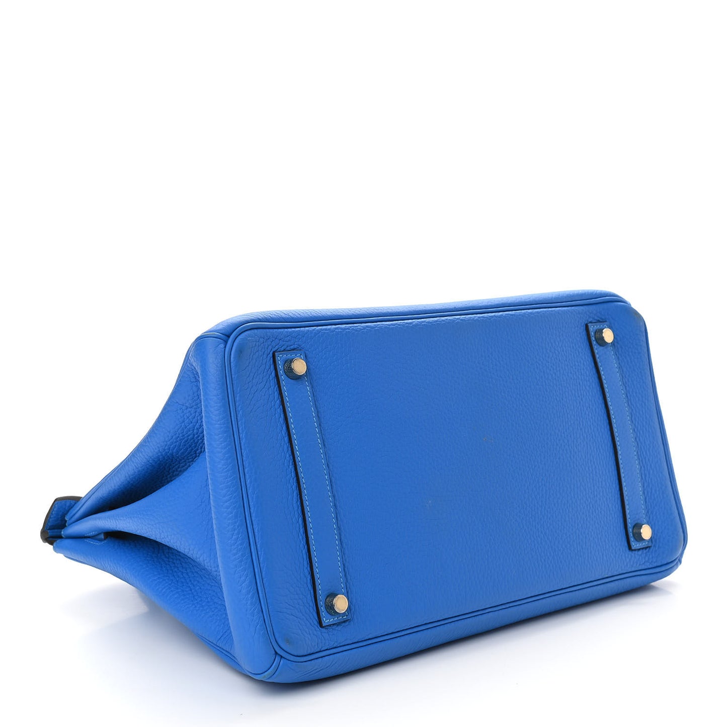 Taurillon Clemence Birkin 35 Bleu Hydra
