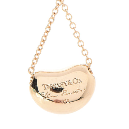 Tiffany 18K Yellow Gold 11mm Elsa Peretti Bean Pendant Necklace 4 of 9