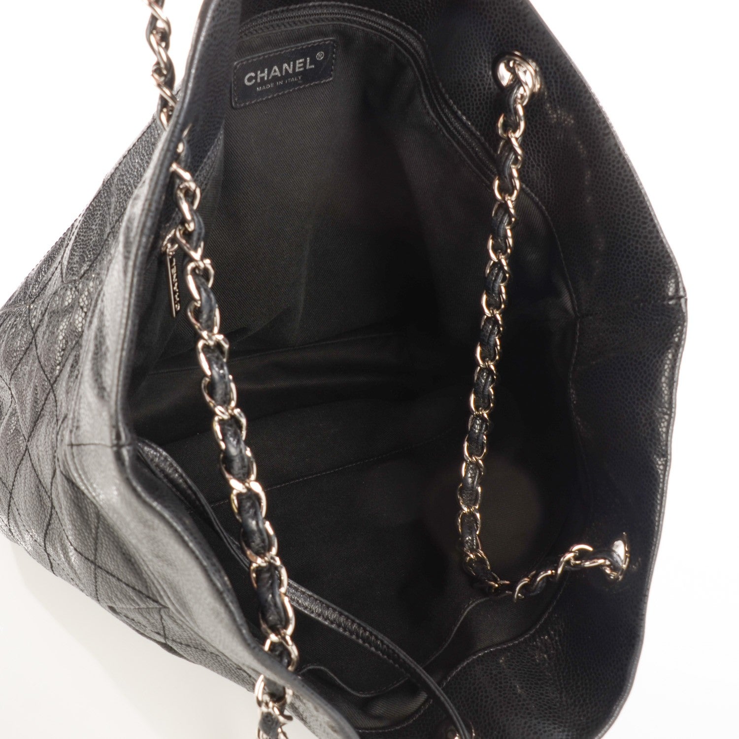 Chanel Soft Caviar Large Timeless CC Shoulder Bag Black 7 of 7