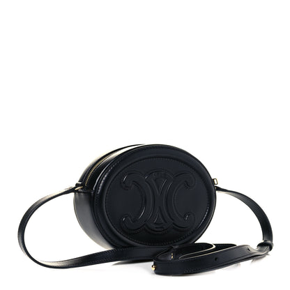 Celine Smooth Calfskin Oval Purse Crossbody Black 2 of 9