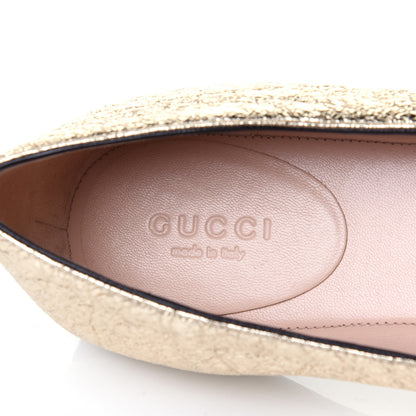 Gucci Galassia GG Marmont Fringe Flats 39 Platino 9 of 10