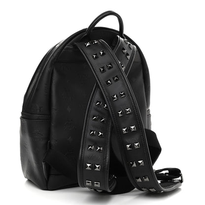 MCM Visetos Crystals Studded Stark Small Backpack Black 3 of 9
