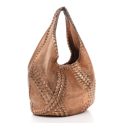 Bottega Veneta Metallic Cervo Deerskin Large Hobo Rame Ossidato 3 of 9