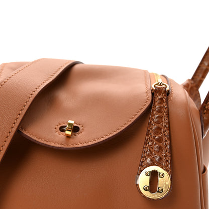 Hermes Matte Alligator Swift Mini Touch Lindy 20 Gold 7 of 10