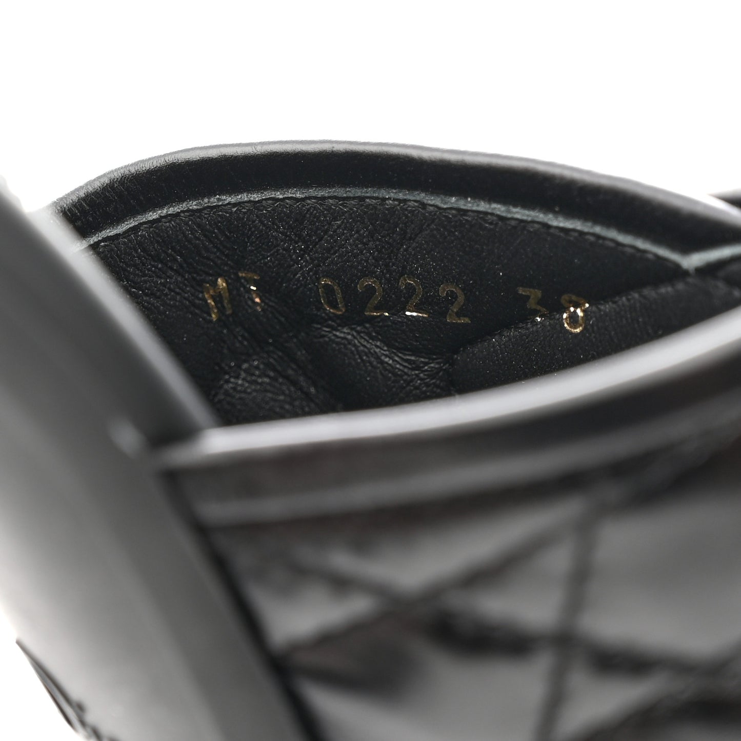 Calfskin Cannage Quilted Dio(r)evolution 80mm Slide Sandals 38 Black