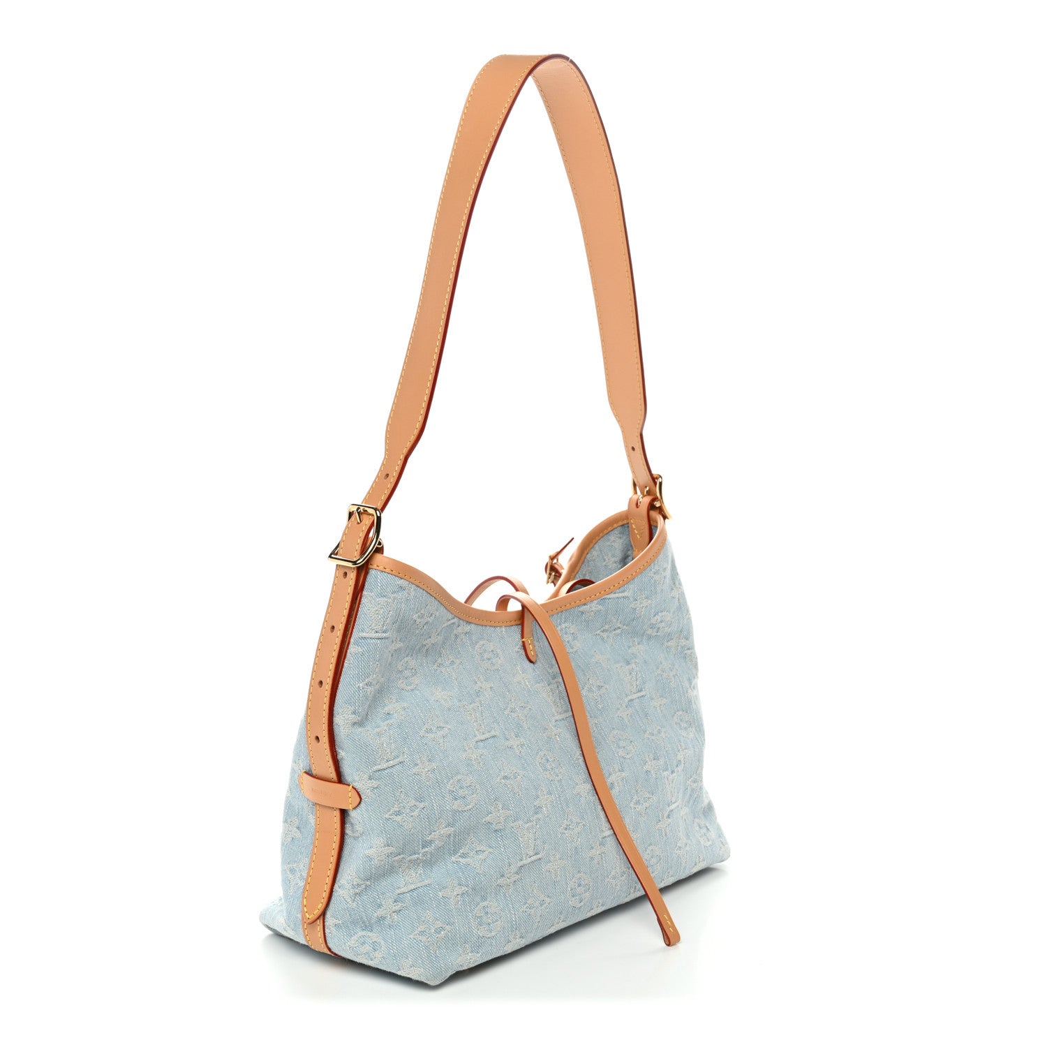 Louis Vuitton Monogram Denim CarryAll PM Sky Blue 4 of 11