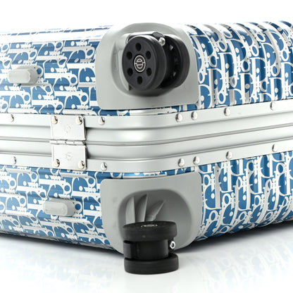 Christian Dior X RIMOWA Aluminum Gradient Cabin Luggage Blue Multi 9 of 11