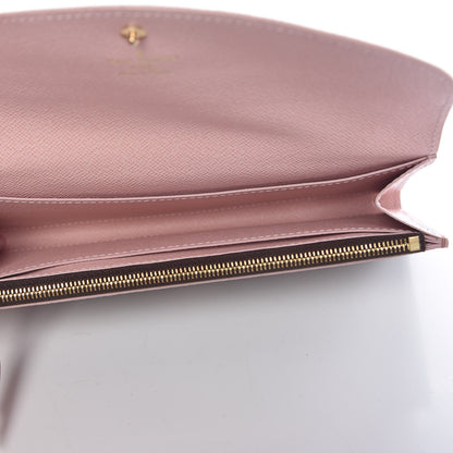 Louis Vuitton Damier Ebene Caissa Wallet Rose Ballerine 6 of 10