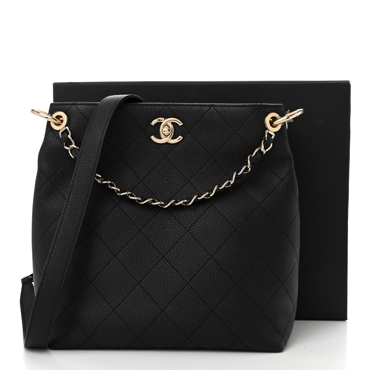 Chanel Caviar Quilted City Walk Hobo Black 11 of 11