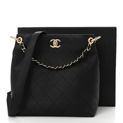 Chanel Caviar Quilted City Walk Hobo Black 11 of 11