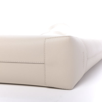 Burberry Calfskin TB Motif Embossed Medium Tote Limestone 9 of 9