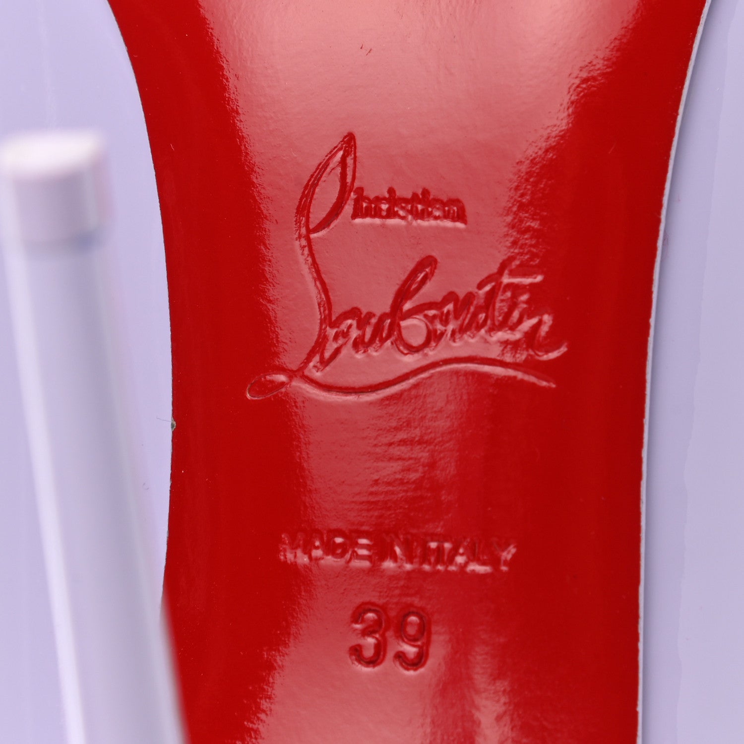 Christian Louboutin Patent Hot Chick 100 Pumps 39 Lilac Smoke 6 of 9