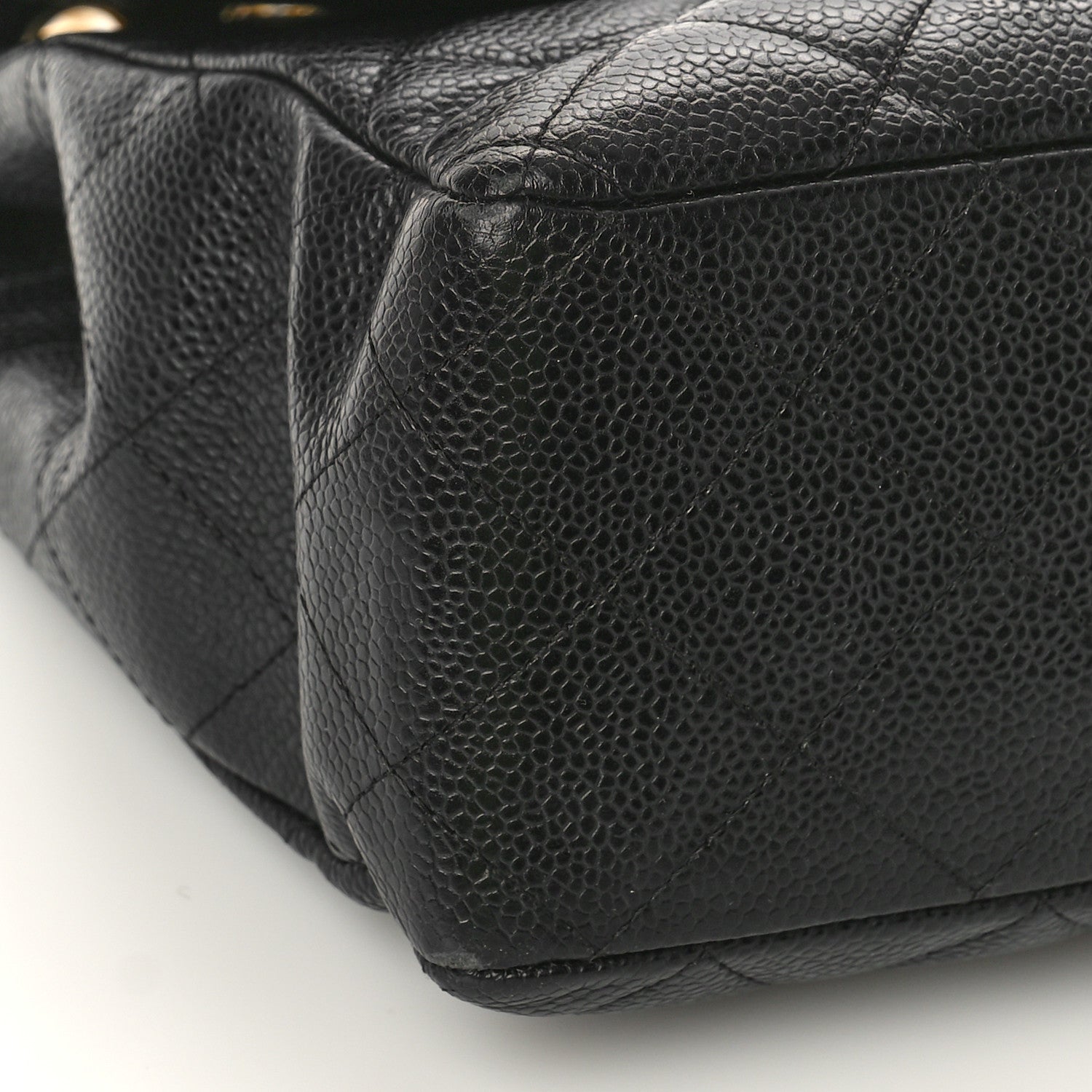 Chanel Caviar Quilted Jumbo Single Flap Black 9 of 11