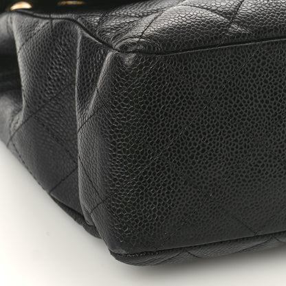 Chanel Caviar Quilted Jumbo Single Flap Black 9 of 11