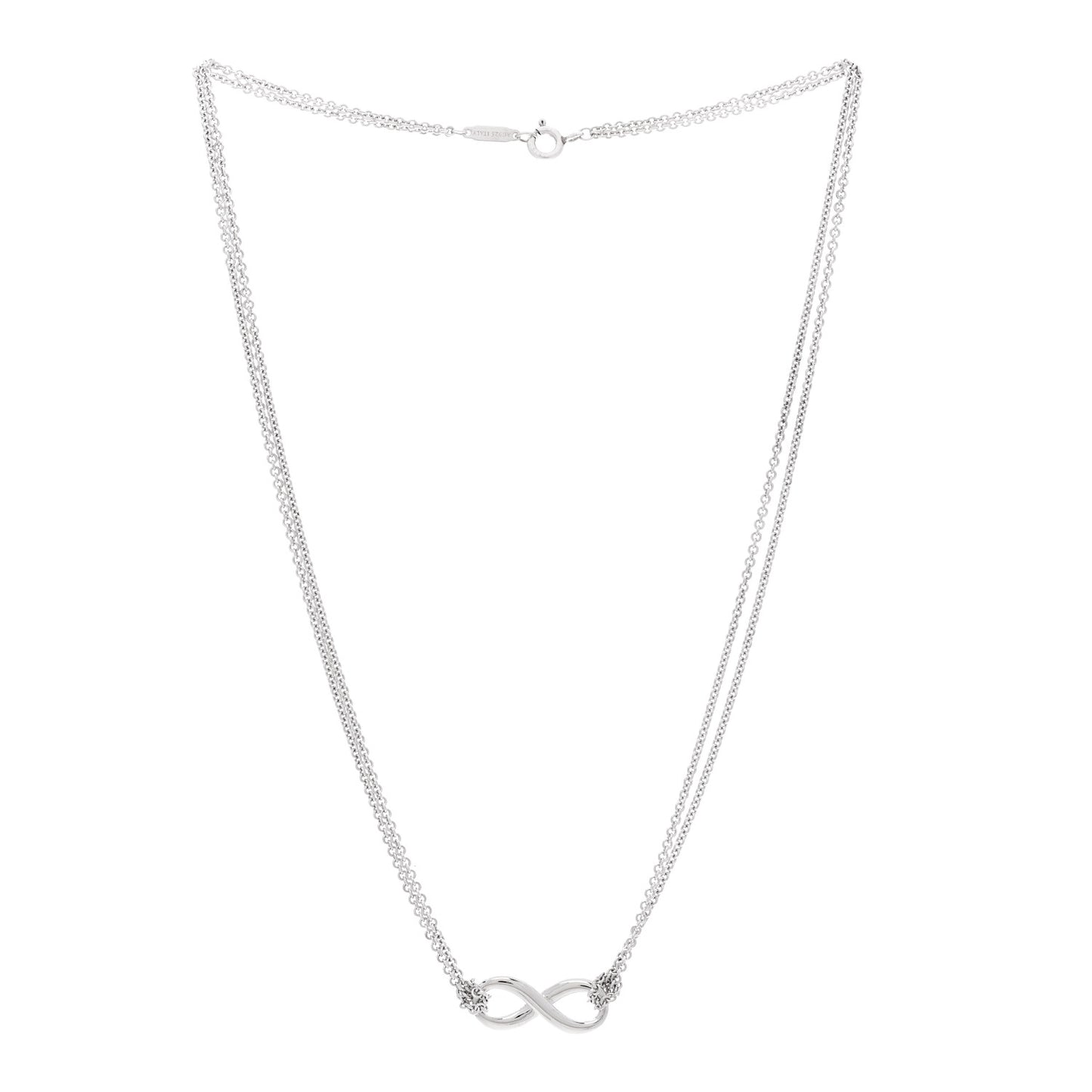 Sterling Silver Infinity Pendant Necklace
