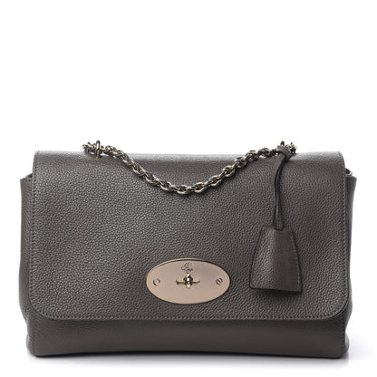 Mulberry Small Classic Grain Calfskin Medium Lily Flap Grey 1 of 11