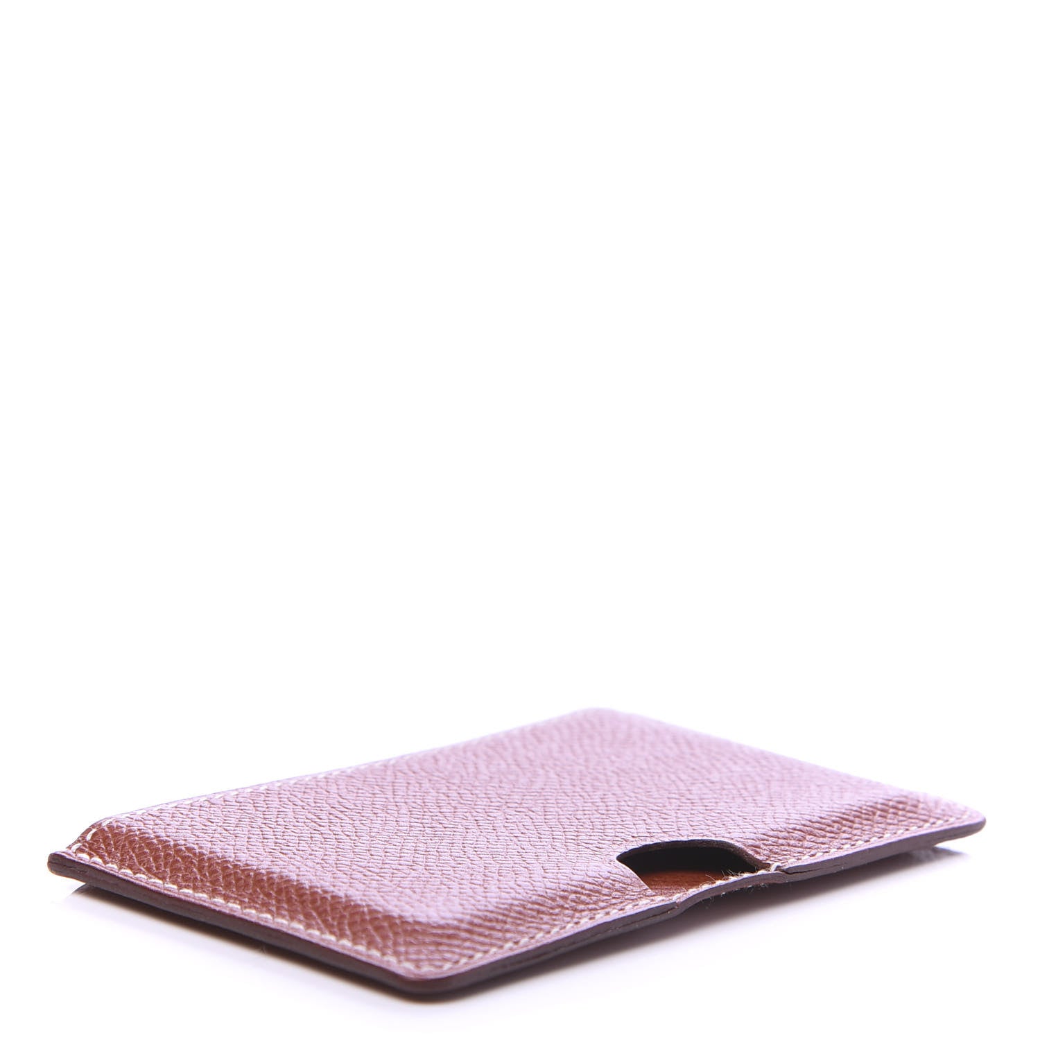 Hermes Epsom Porquerollers Card Case Brique 4 of 10