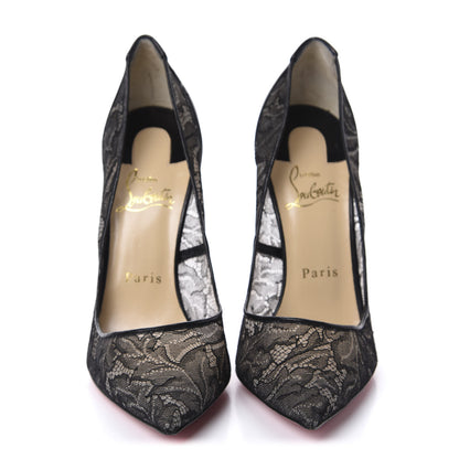 Christian Louboutin Lace Vegetale Follies Lace 120 Pumps 38 Version Black 2 of 10