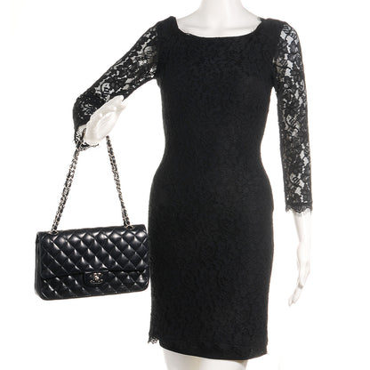 Chanel Lambskin Medium Double Flap Black 2 of 8