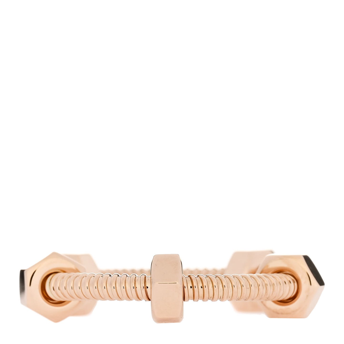 18K Pink Gold Ecrou De Cartier Ring 56 7.5