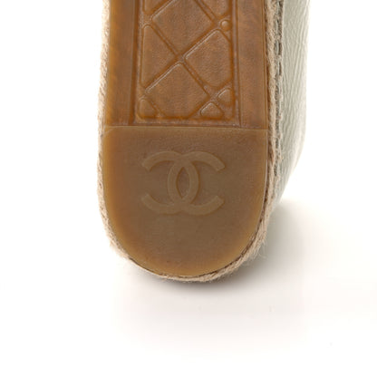 Chanel Distressed Patent CC Espadrilles 39 White 6 of 8