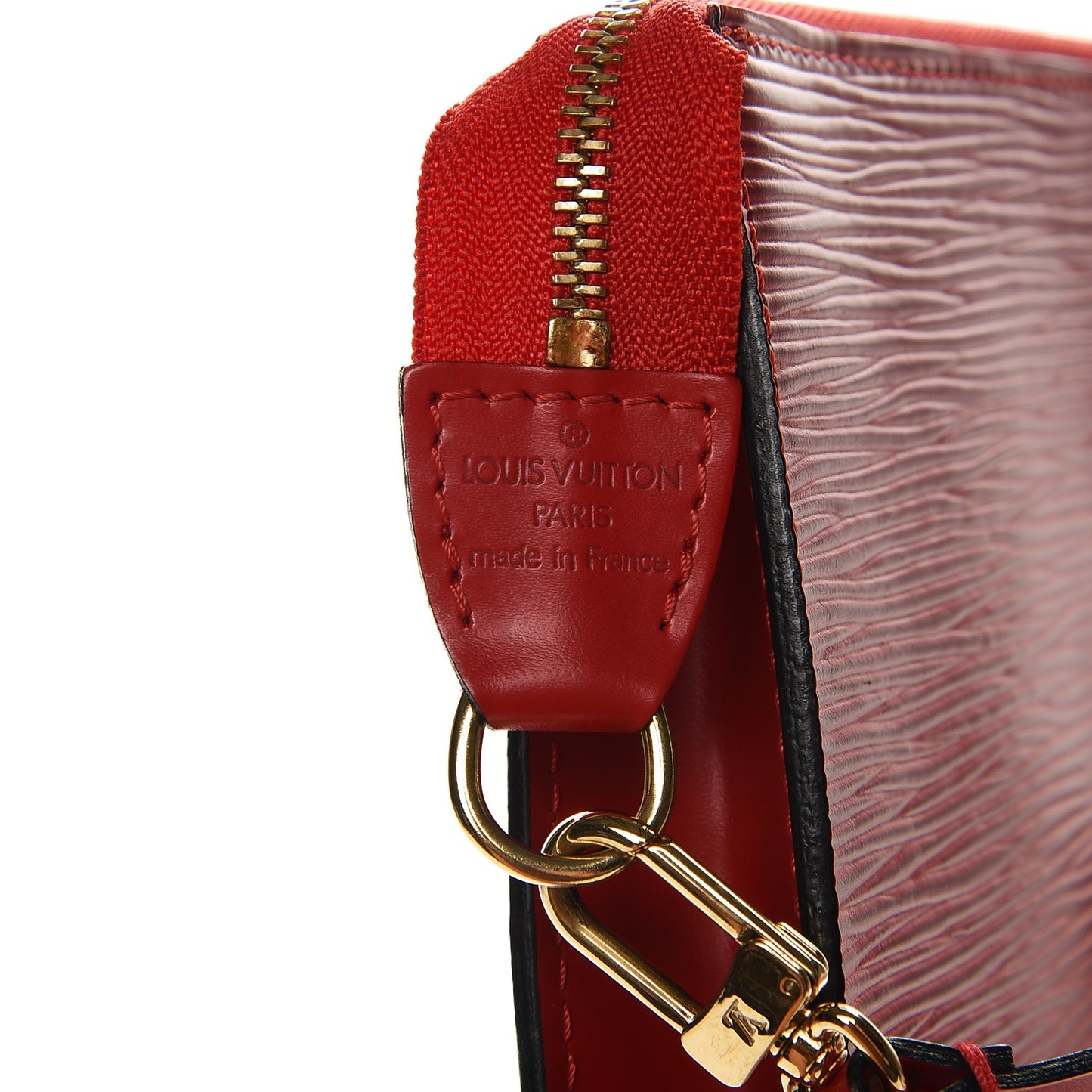 Epi Pochette Accessories 24 Castillan Red