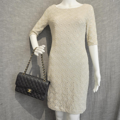 Chanel Caviar Quilted Medium Double Flap Black 2 of 10