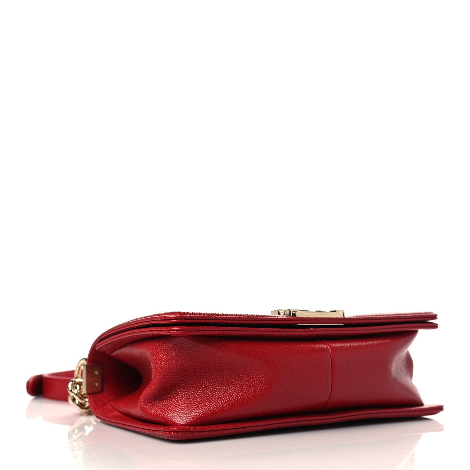 Chanel Caviar Quilted Medium Boy Flap Red 3 of 9