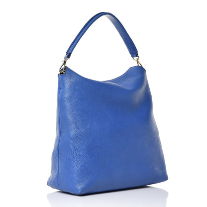 Burberry Grainy Calfskin Medium Cale Hobo Brilliant Blue 3 of 12