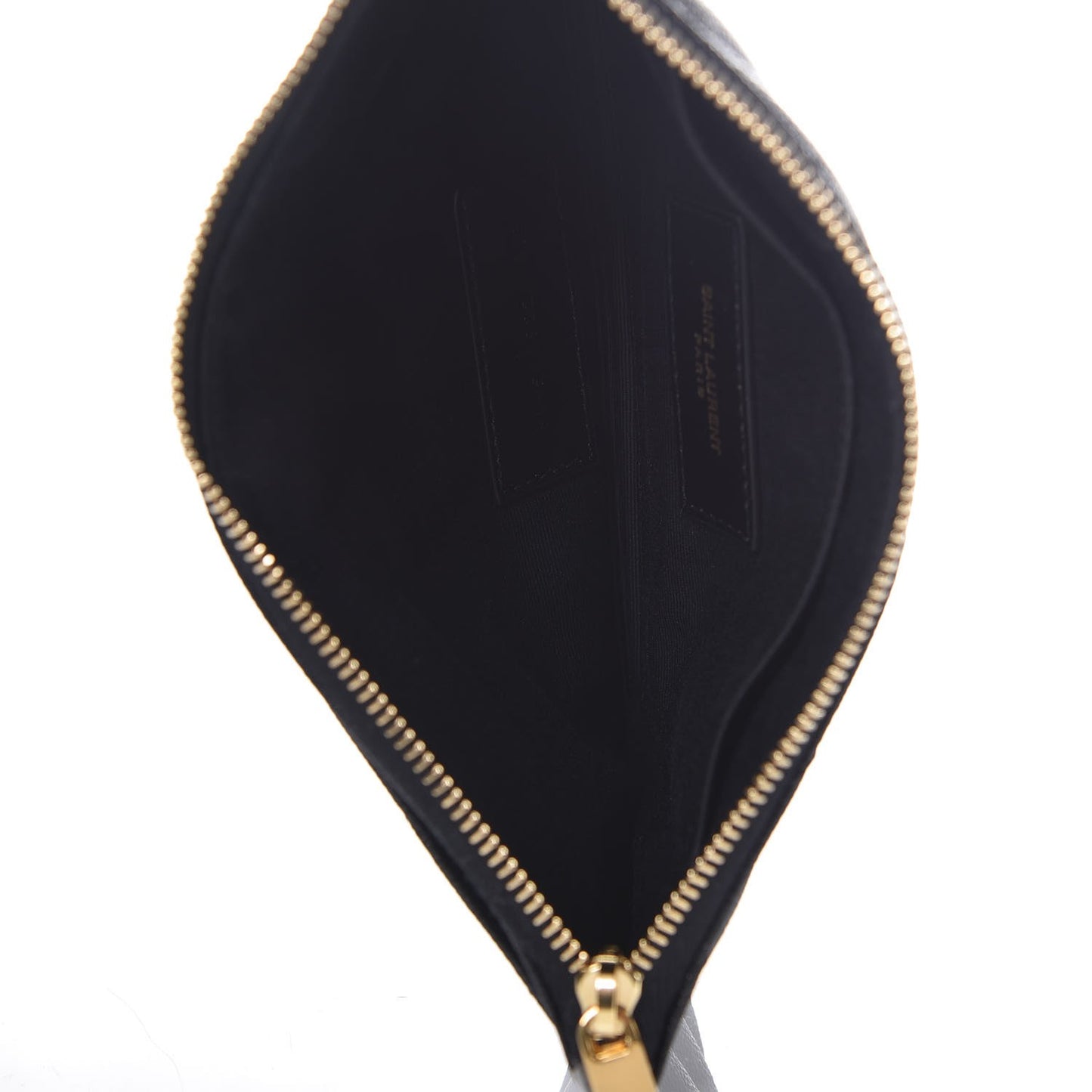 Grain De Poudre Chevron Monogram Bill Pouch Black