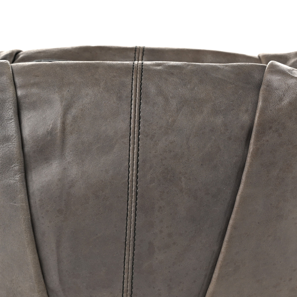 Calfskin Braided Hobo Grey