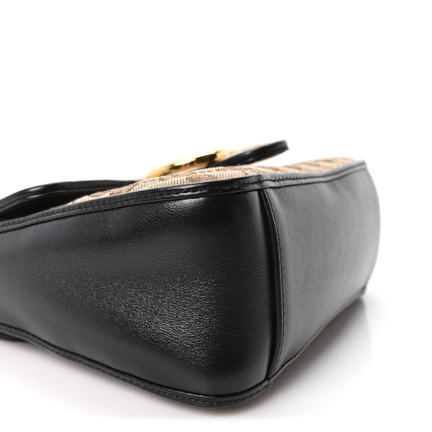 Gucci Monogram Azalea Calfskin Matelasse Diagonal Mini GG Marmont Top Handle Shoulder Bag Beige Ebony Black 9 of 10