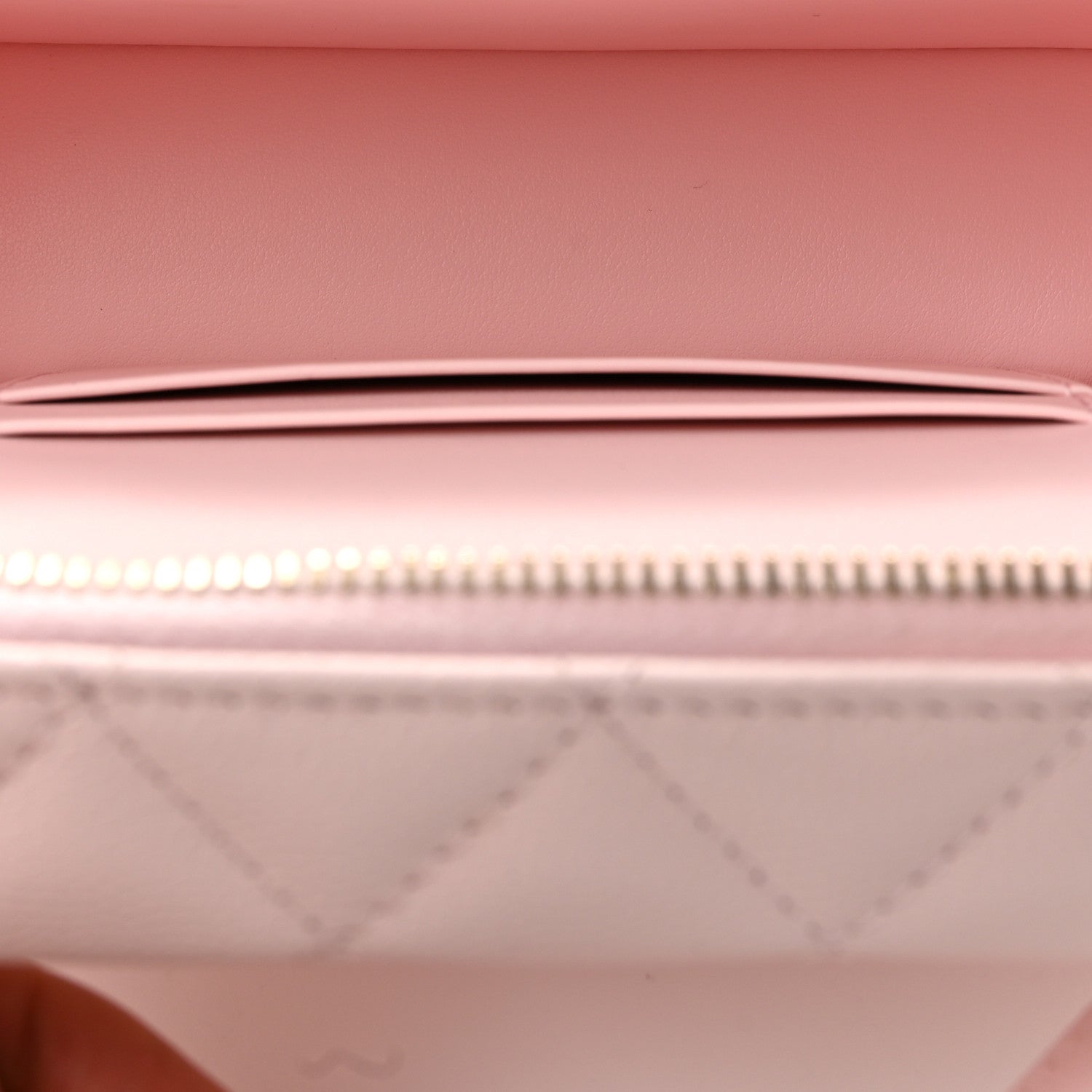 Chanel Caviar Quilted Top Handle Slim Vanity With Chain Light Pink 4 of 10