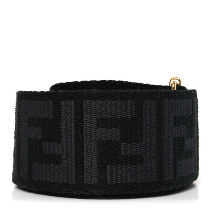 Fendi Ribbon Vitello King FF 1974 Adjustable Strap You  Ghiaia Grigio Dark Asphalt 2 of 4