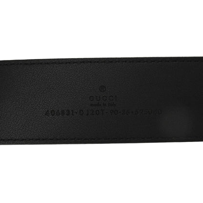 Gucci Textured Calfskin Double G 40mm Belt 90 36 Black 3 of 5