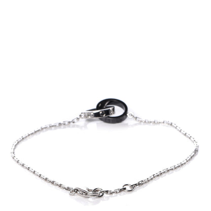 Cartier 18K White Gold Black Ceramic LOVE Bracelet 3 of 6