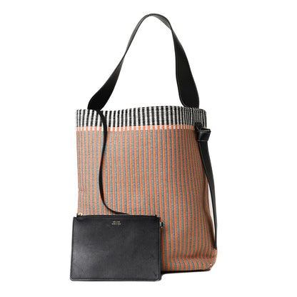 Celine Woven Canvas Small Twisted Cabas Multicolor 2 of 23