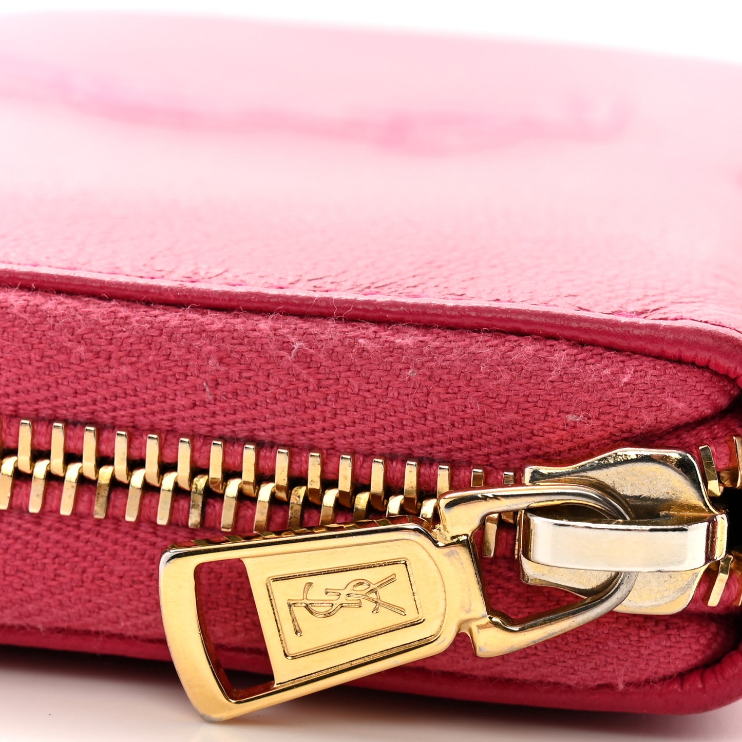 Chevre Belle De Jour Zip Around Wallet Fuchsia