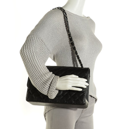 Chanel Caviar Quilted Jumbo Double Flap Black 10 of 16
