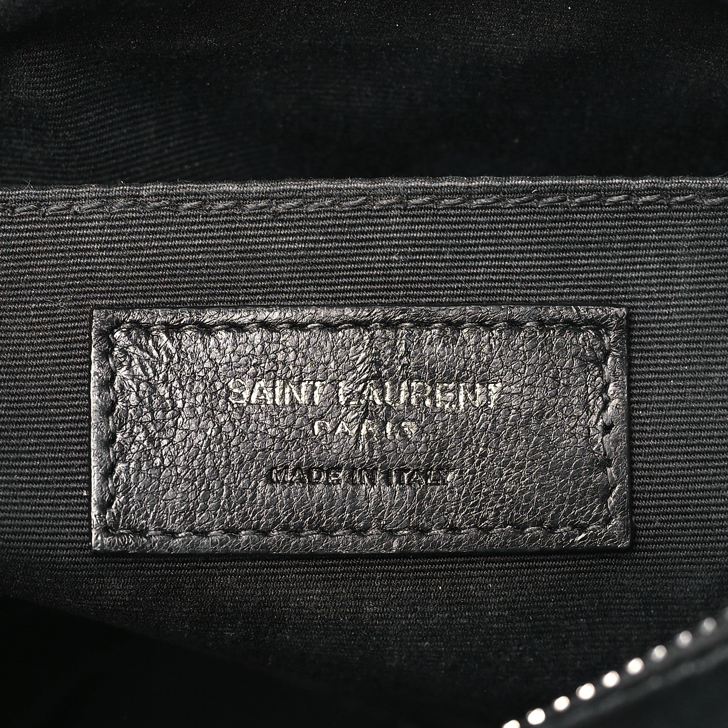 Saint Laurent Calfskin Matelasse Monogram Monochrome Lou Camera Bag Black 6 of 9