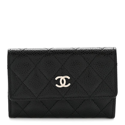 Chanel Caviar Quilted Flap Card Holder Black 1 of 10