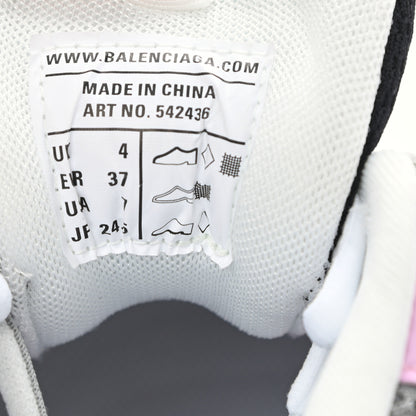 Balenciaga Mesh Rubber Bi-Color Womens Track Sneakers 37 White Pink Grey 8 of 9