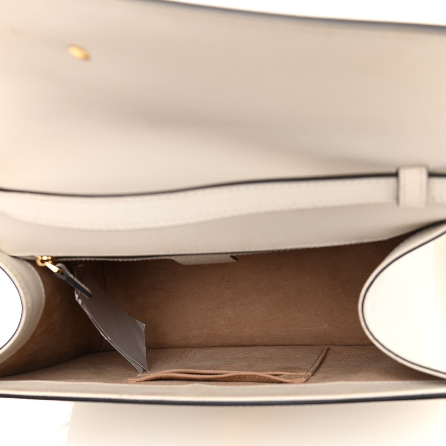 Gucci Calfskin Web Medium Sylvie Top Handle Bag White 5 of 15