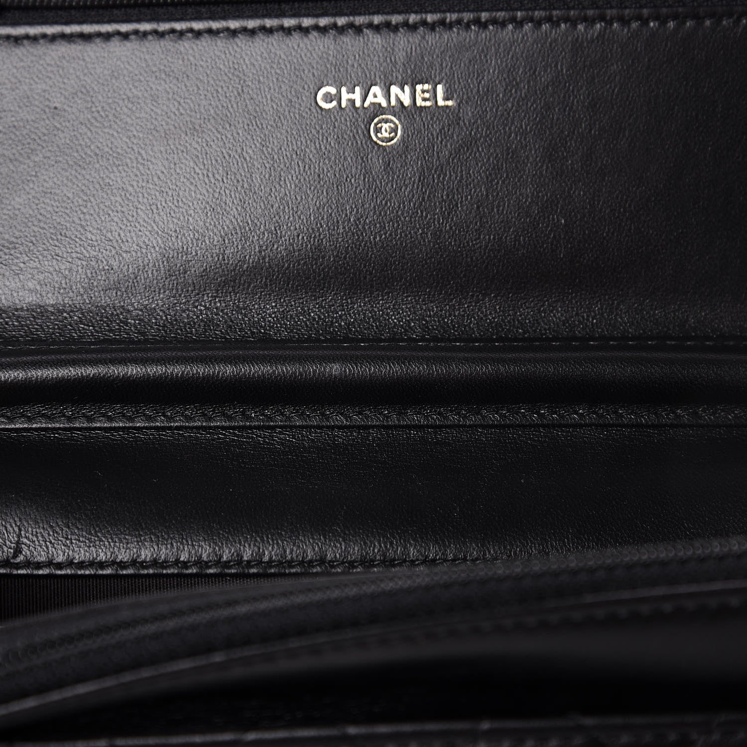 Chanel Lambskin Quilted Boy Wallet On Chain WOC Black 11 of 12