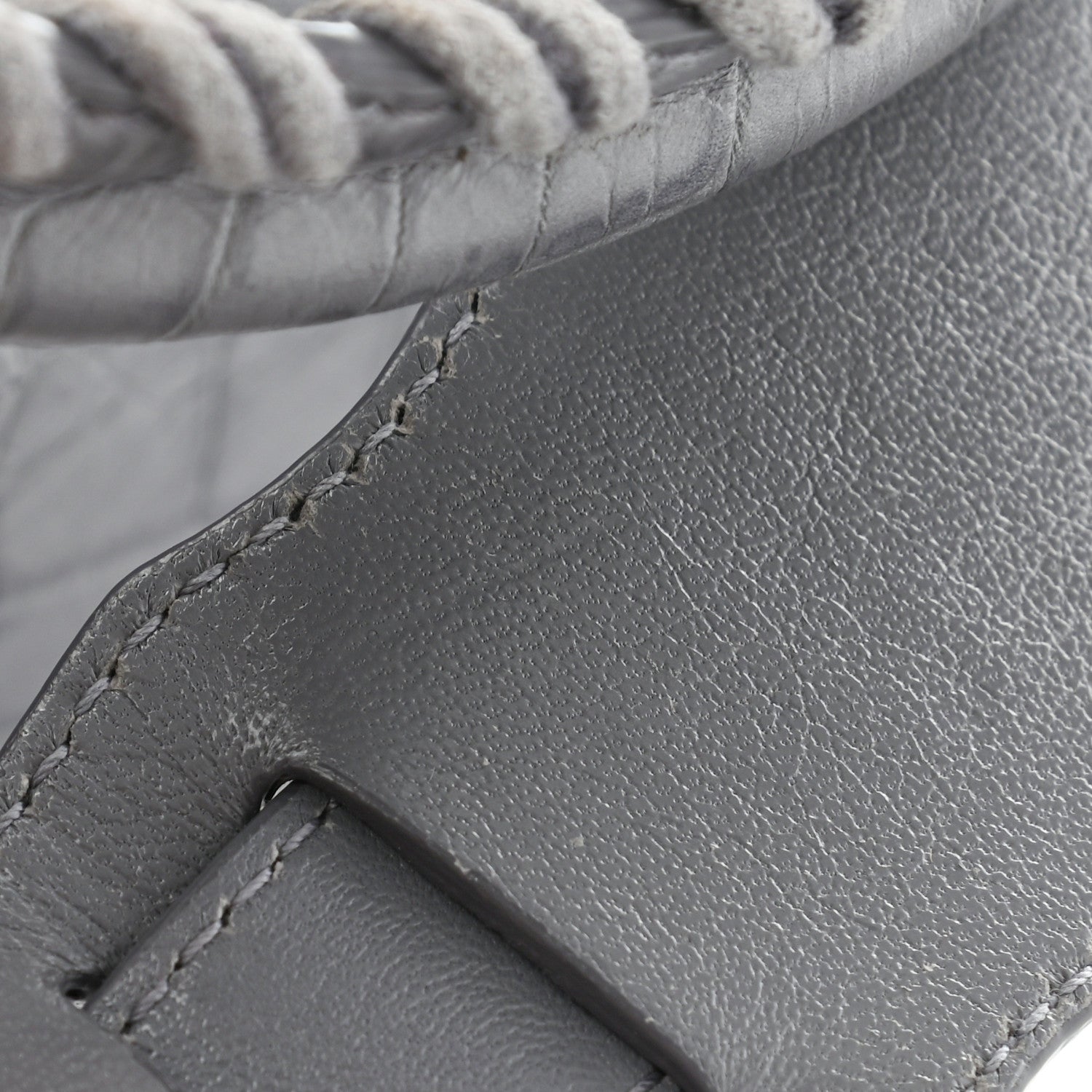 Balenciaga Calfskin Crocodile Embossed Giant 12 Gold Hardware City Gris Beton 12 of 13