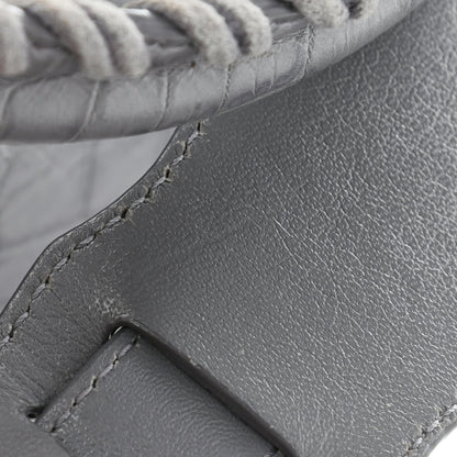 Balenciaga Calfskin Crocodile Embossed Giant 12 Gold Hardware City Gris Beton 12 of 13